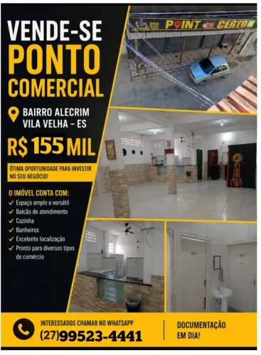 Ponto Comercial à Venda com Estrutura Completa