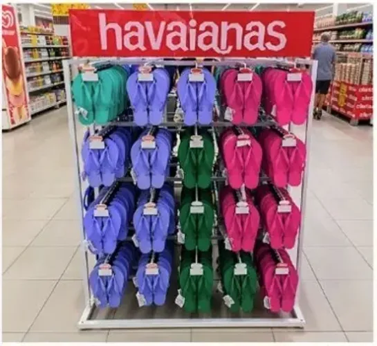 Expositores Havaianas Original - 25 guanchos - 300 pares