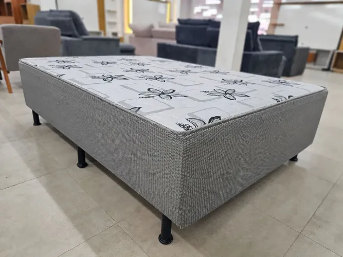Cama Box Conjugada com Espuma não precisa de colchão.