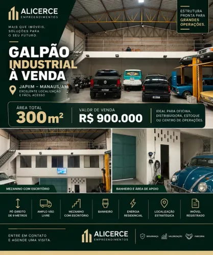 VENDO GALPÃO DE 300 M2 NO JAPIIM