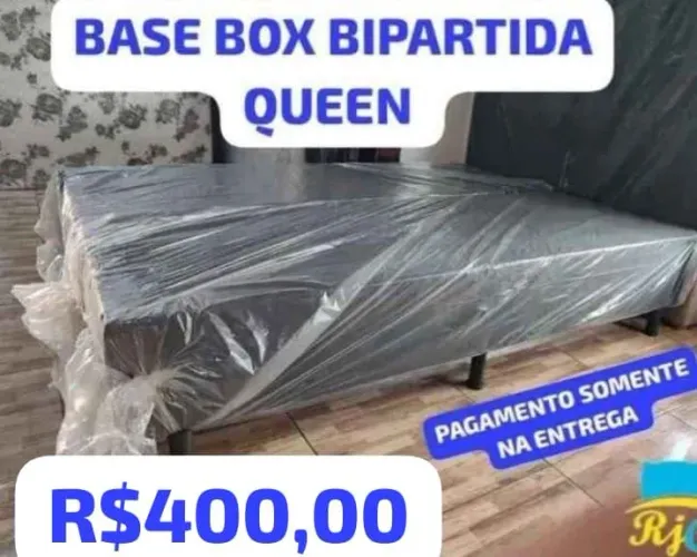 Base box casal bipartido queem