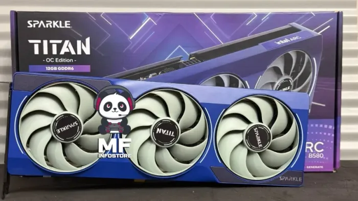Placa de Vídeo Intel ARC B580 12GB Sparkle Titan