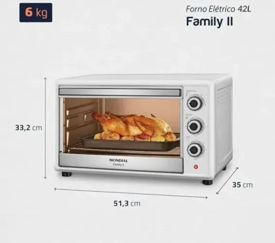 Forno elétrico usado uma vez muito novo na cor branca *20