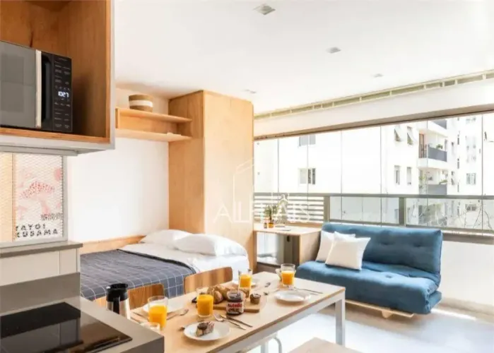 Studio com 1 quarto para alugar, 29 m² - Itaim Bibi - São Paulo/SP