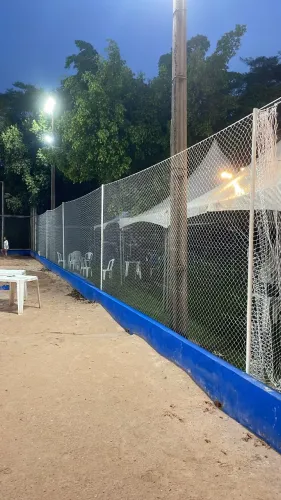 Telas de proteção em quadra sportiva