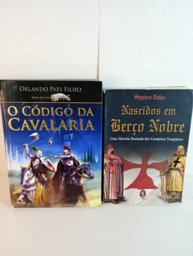 Lote 2 Livros Idade Media Cavalaria Templarios Capa Dura