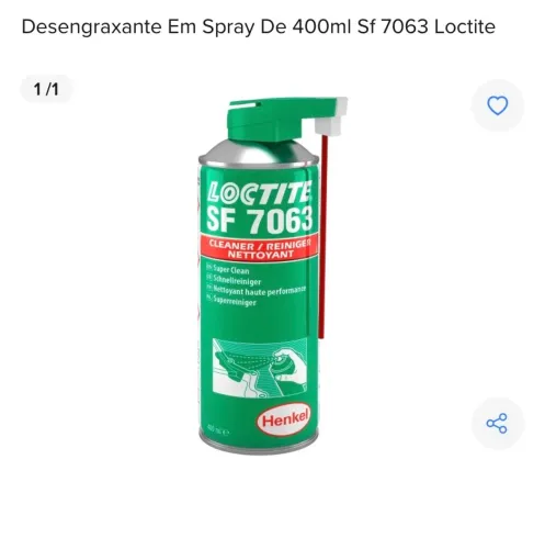 Desengraxante em spray de 400ml sf7063 loctite