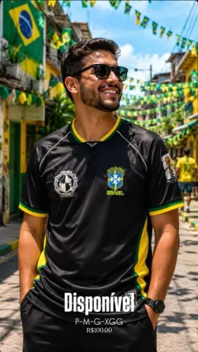 Camisa da seleção brasileira toc unissex tamanho (M)