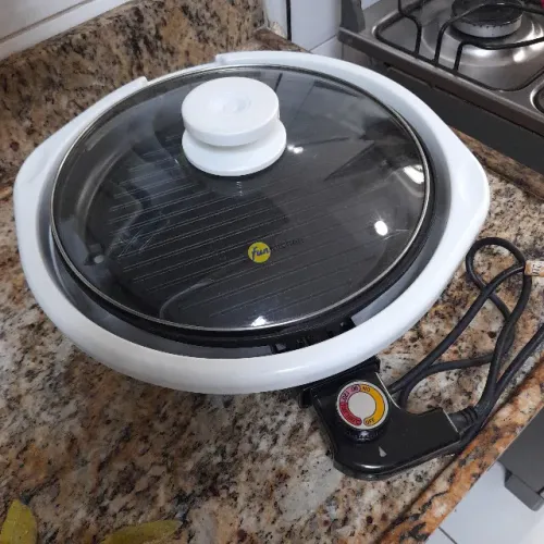 Grill Fun Kitchen 127V Impecável - Teflon Perfeito!