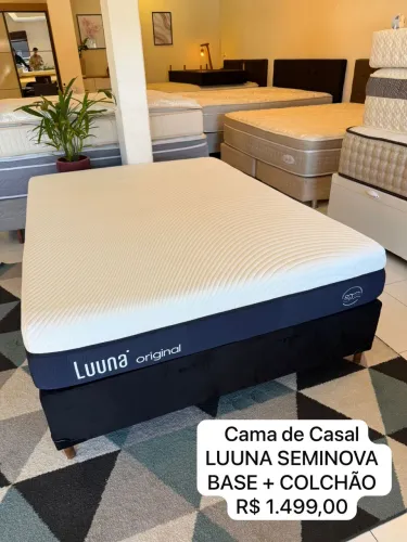 Cama de Casal LUUNA SEMINOVO TOP - ENTREGAMOS
