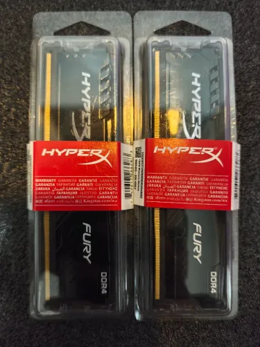 Kit Memória RAM 32GB (2x16GB) HyperX Fury Beast DDR4 3200MHz CL16 - Excelente Estado