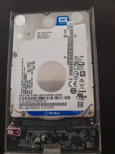 HD (disco rígido) da Western Digital (WD), da linha WD Blue