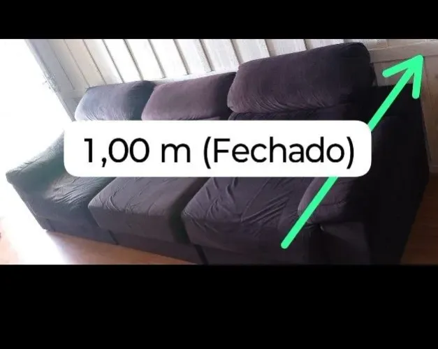 Sofá Retrátil Reclinável Preto