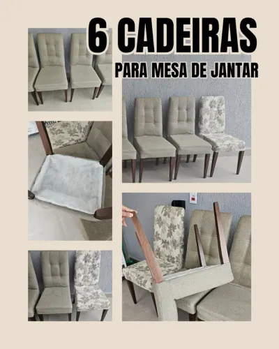 6 cadeiras para mesa de jantar