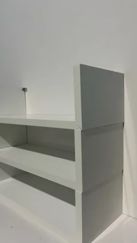 Três prateleiras mdf Branco