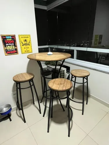 Mesa Alta de Bar Bistrô Viracopos 106cm