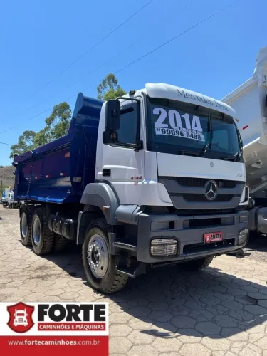 MB AXOR 4144 6x4 CAÇAMBA BASCULANTE MEIA CANA