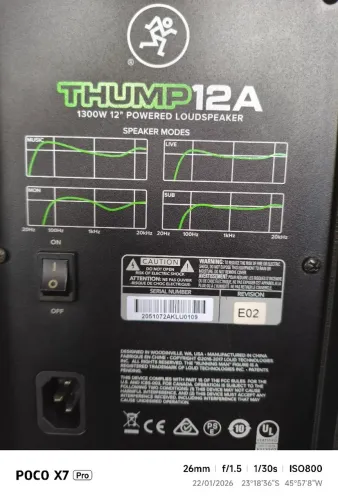 Caixa de som Ativa Makie 1300w