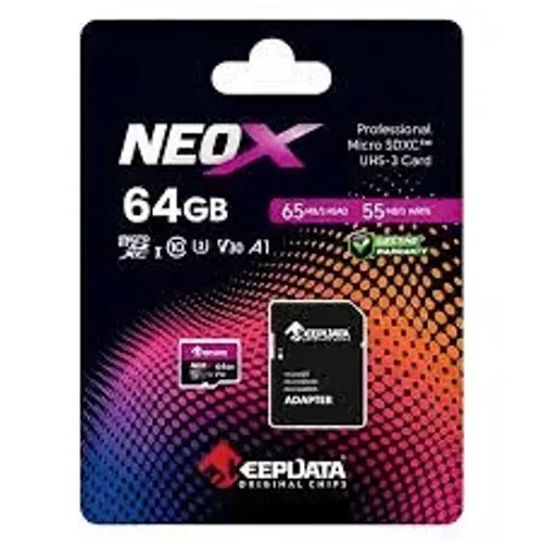 Micro SD 64GB ADATA NEO X1 10C / U3 V30 A1 - Novo c/garantia - Nexo Store