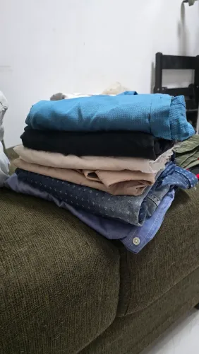 Lote 6 Camisas Masculinas Manga Longa (Brooksfield, Riachuelo e mais) - Tam G/GG