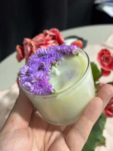 Vela aromática artesanal - lavanda