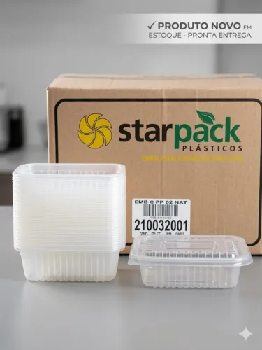 Embalagem Plástica Marmitex Starpack 400g - Atacado (Promoção!)