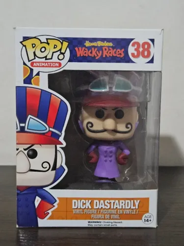  Funko Pop Dick Dastardly 38 Wacky Races / Corrida Maluca / Hanna Barbera