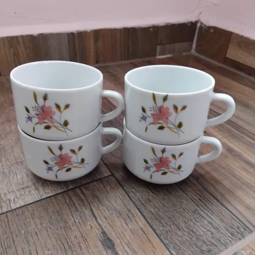 4 xicaras de chá porcelana pozzani