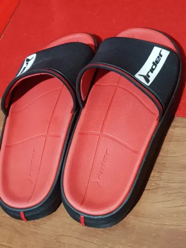Chinelo Rider Vermelho e Preto Numero 39 (novo) Grendene