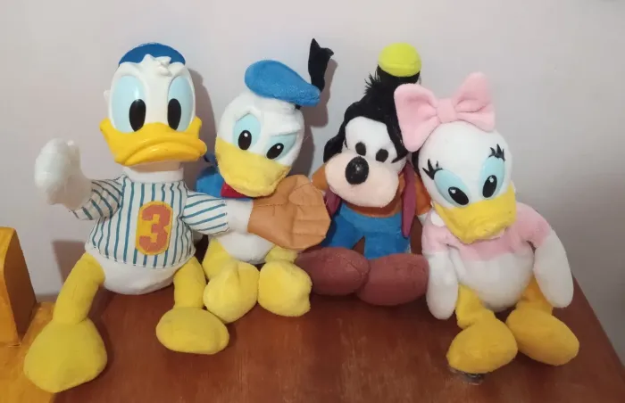 Kit pato Donald, pateta e margarida, usados antigos mas conservados, itens de colecionador