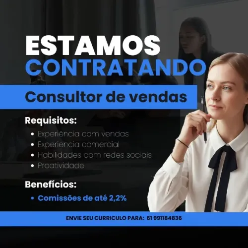 Consultor de vendas Imobiliárias