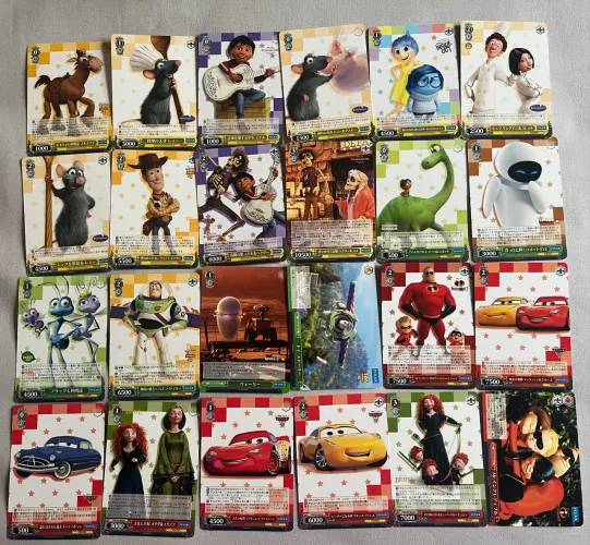 Lote de Cartas tcg Weiss Schwarz Disney100 + Pixar