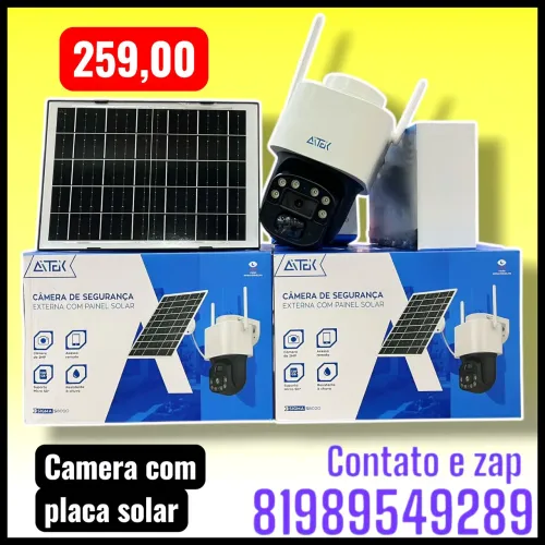 Câmara de segurança com placa solar Sigma s8020