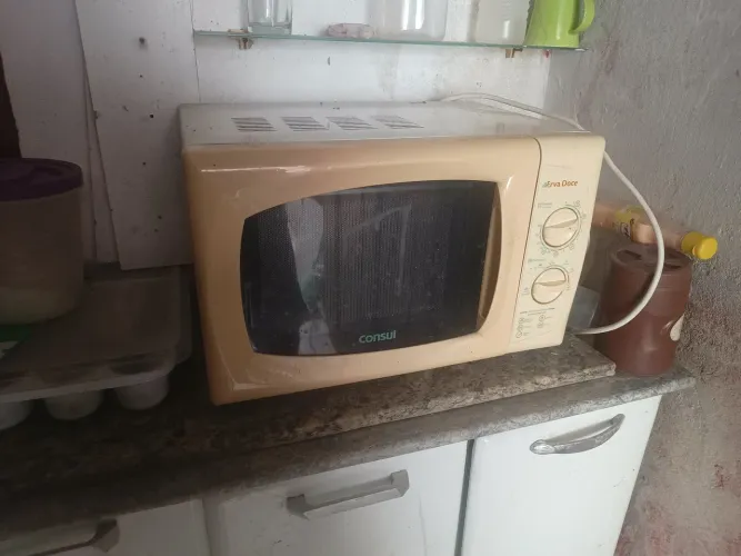 Microondas com defeito