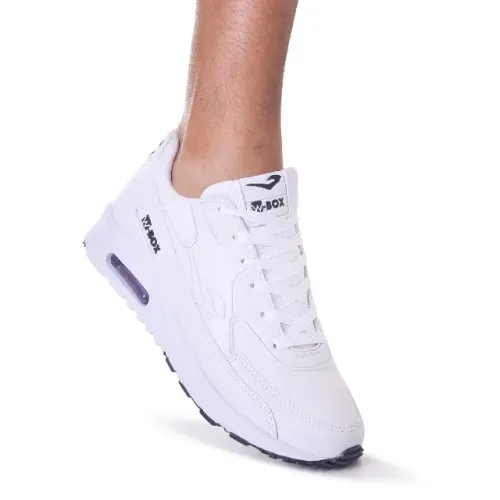 Tênis W-Box Air Pulse 90 - Masculino Casual Confortável 34 ao 43/Branco