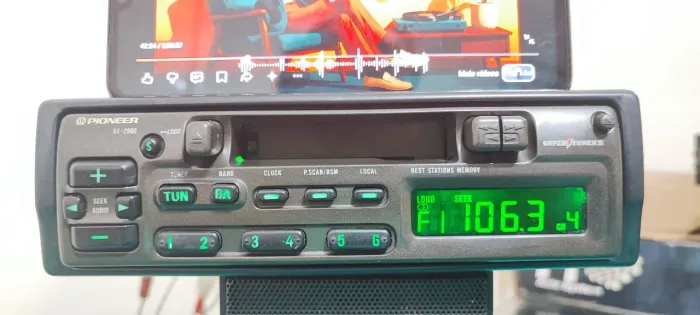 Radio Toca Fitas Pioneer Ke-2900 Com Bluetooth Top