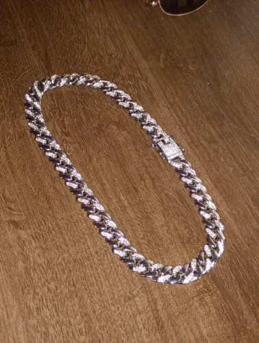 Colar Cuban link Ice Premium Cravejado com Zircônias AAA | Fecho Reforçado 