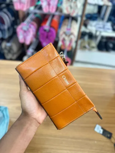 Bolsa de couro Classe laranja 