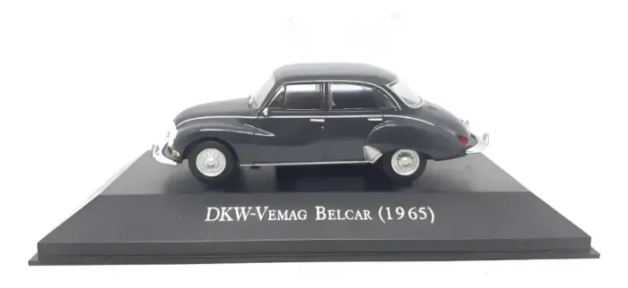 carrinho dkw-vemag belcar - 1965 preto escala 1/43 miniatura em metal