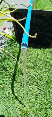 Limpeza em mini poço artesiano 