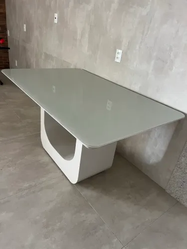 Mesa de jantar Laca com vidro 1,60 mt