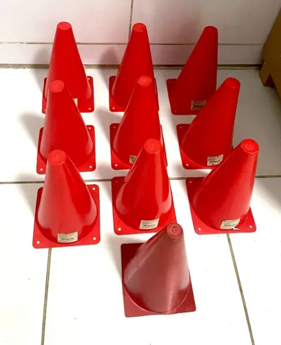 Cones de sinalização e treinos 20cm