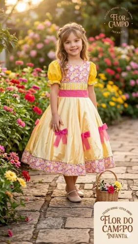 Vestido junino 7/9anos