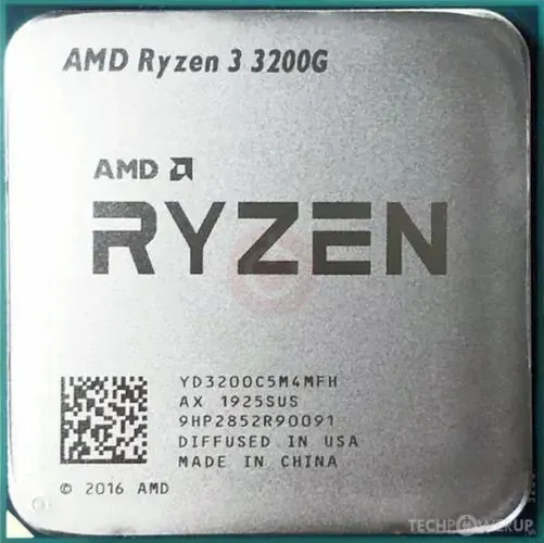 Processador Ryzen 3200 G placa de vídeo integrada.