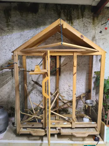 Viveiro para psitacídeos (ring neck, calopsita, papagaio e etc..)
