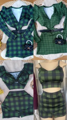 Macacões e Conjuntos Xadrez (veste do 36 ao 42)