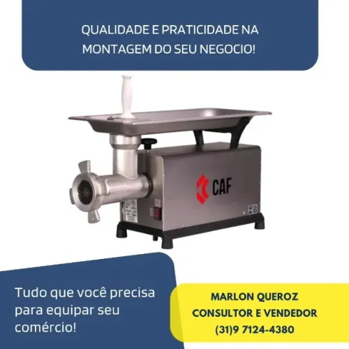 Moedor de Carne Boca 98 CAF Inox
