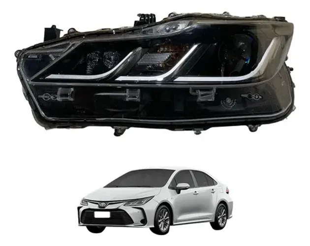 Farol Esquerdo Foco Duplo Toyota Corolla 2020 A 2024 Esquerdo/motorista