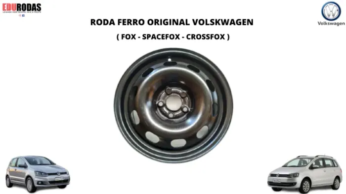 Roda Ferro Original Volkswagen ( Fox, Space Fox, Cross Fox ) R:15 F:5x100