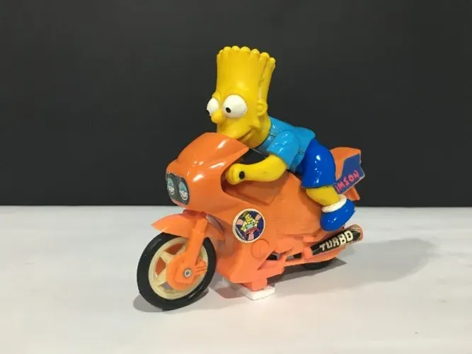 Bart Simpson Crazy Neon Bike Friction Sparking (Moto à Fricção do Bart Simpson)
